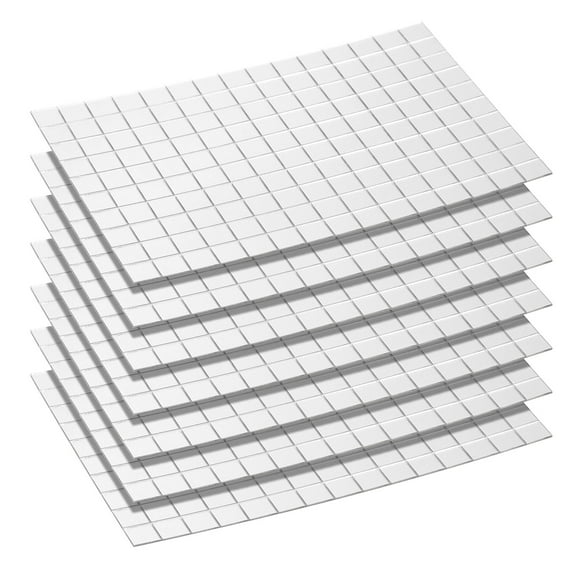 Uxcell 1050pcs Self Adhesive Mirrors Mosaic Tiles 10 x 10 mm Mini Square Acrylic  Disco Ball Tiles Sticker, Silver