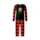 thumbnail image 3 of Conjuntos de pijamas navideños familiares a juego Grinch 2024, pijama de Grinch con parte superior y pantalones de pijama a cuadros, pijama de Grinch para niños y adultos para la familia, 10 Años, 3 of 4
