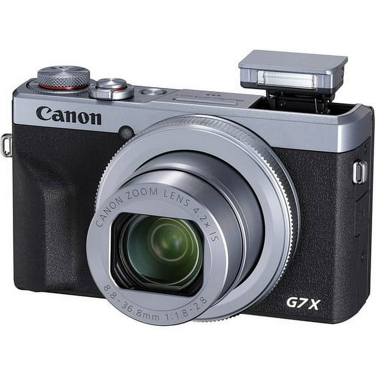 Canon PowerShot G7 X Mark III Digital Camera - Silver, Flip Canon PowerShot G7 X Mark III Digital Camera - Silver, Flip