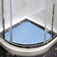 thumbnail image 4 of 2 uds alfombra de ducha curvada 53x53cm/21x21in - Alfombra de baño cuadrante antideslizante y lavable a máquina para plato de ducha - Alfombrillas de ducha, 4 of 4