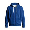 thumbnail image 5 of WULMLEO Waffle Knit Hoodies for Men Full Zip Drawstring Hooded Sweatshirts with Pocket Lightweight Loose Fit Athletic Jackets Dark Blue M, 5 of 5