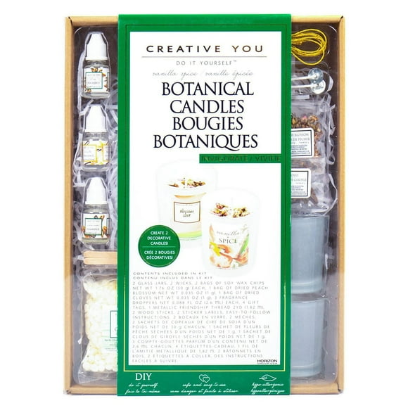 Creative You D.I.Y. Vanilla Spice Botanical Candles, 14 years & up