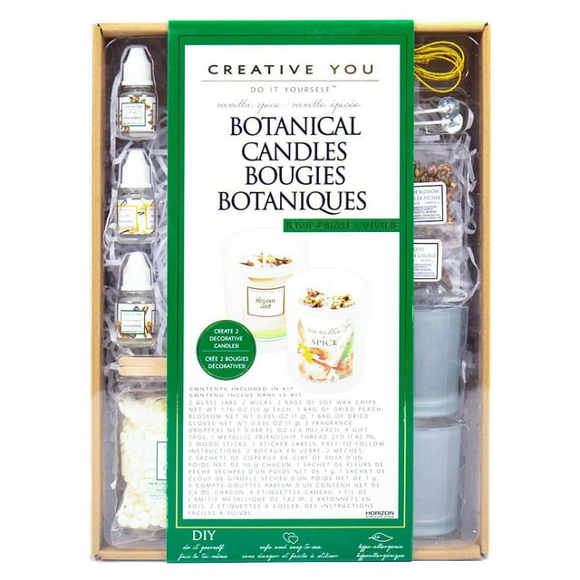Creative You D.I.Y. Vanilla Spice Botanical Candles