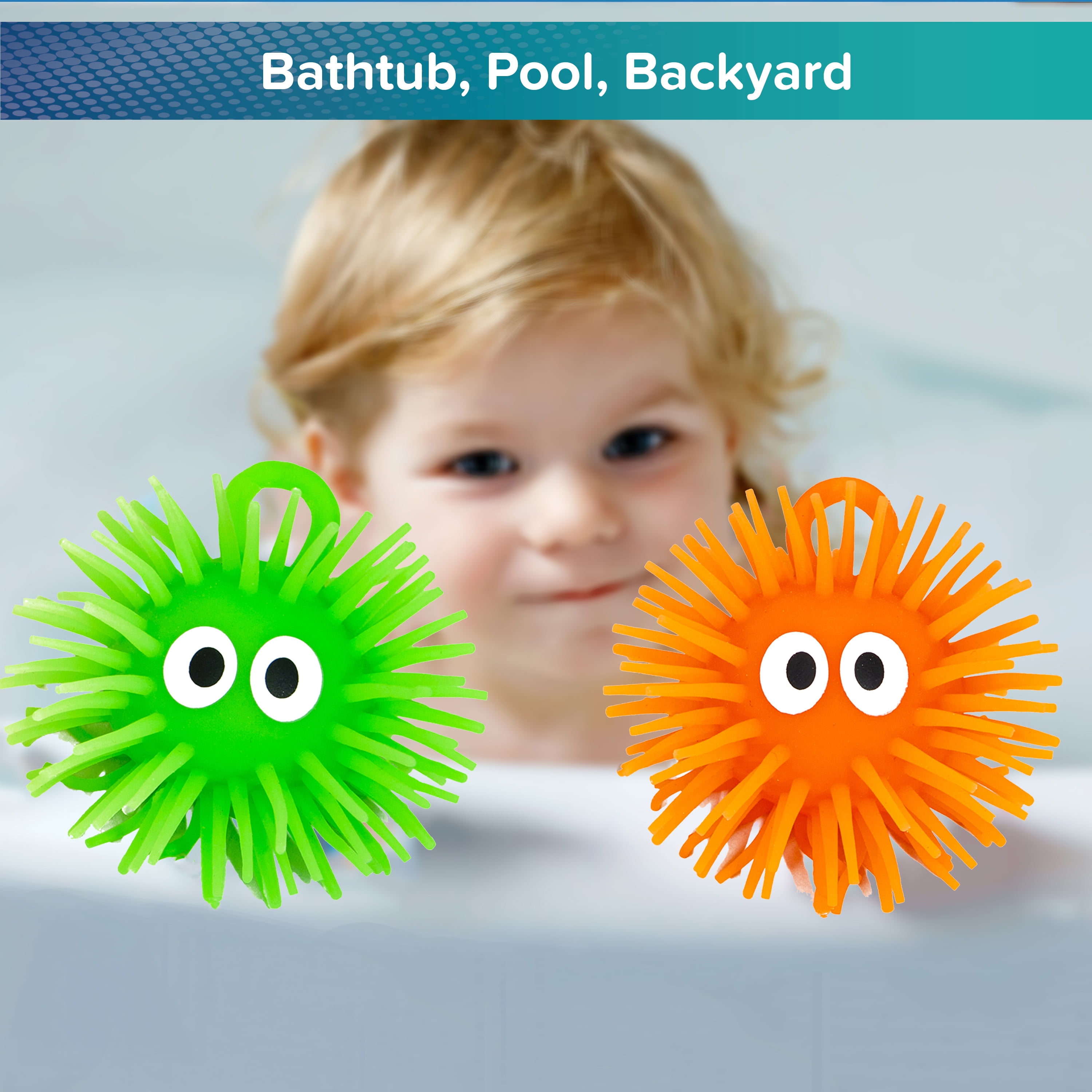 (3 pack) Play Day Squiggles Sea Pals Pool Toy for Children, 5 Pieces, Multi-color