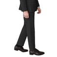 thumbnail image 2 of Pantalones de vestir YUCENFU para hombre, cintura extensible oculta, color negro, 2 of 5
