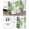thumbnail image 4 of Sage Green Ruffle Bed Skirt Queen Size Gray Graffiti Color Blocks Abstract Modern Art Adjustable Elastic Dust Bed Skirts Wrap Around Bedskirt Wrinkle Free Easy Fit with 18 Inch Drop, 4 of 8