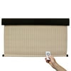 Keystone Fabrics Premier 8' x 8' Motorized Outdoor Sun Shade with Protective Valance and Remote, Telluride