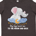 thumbnail image 4 of Inktastic My Gigi Loves Me to the Moon and Back Elephant Family Boys or Girls Toddler T-Shirt, 4 of 5