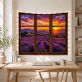 thumbnail image 5 of Purple Lavender Rows in Rolling Countryside Through a Window, Romantic Rustic for Nature Lovers, Country Wall Art, Housewarming Gift, Tapestry Wall Hanging for Living Room and Bedroom, 5 of 7