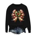 thumbnail image 6 of Jjayotai Christmas Sweatshirt, Women's Oversized Sweatshirt, Funny Long Sleeve Xmas Crewneck Pullover Y2K Top Black-1 M, 6 of 6