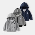 thumbnail image 3 of KYAIGUO Kids Baby Boys Hooded Sweatshirt Toddler Spring Long Sleeve Coat Outwear Zip-Up Thin Jacket with Pocket for 1-7T, 3 of 9
