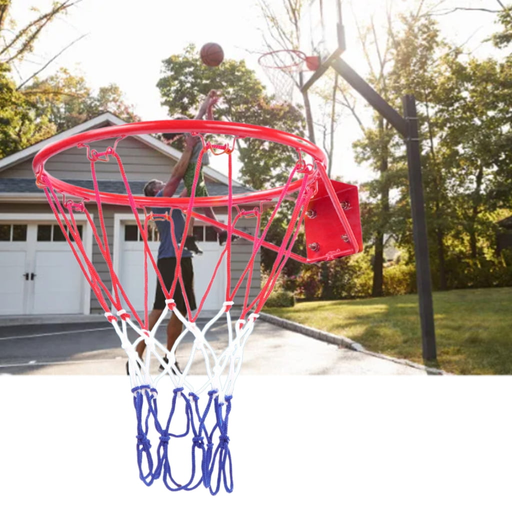 BQBQERT Wall Hanging Basketball Wall Mounted Goal Hoop Rim Net Sport Net Indoor And Outdoor Basketball Wall Hanging Basket Net