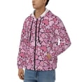 thumbnail image 3 of Honeii Sweet Heart Print Hoodies for Men, Pullover & Full Zip, Breathable Zip up Hoodie, Sweatshirt-Medium, 3 of 5