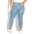 thumbnail image 5 of Avenue Women's Plus Size Girlfriend Fit Stretch Jeans Average, 5 of 5