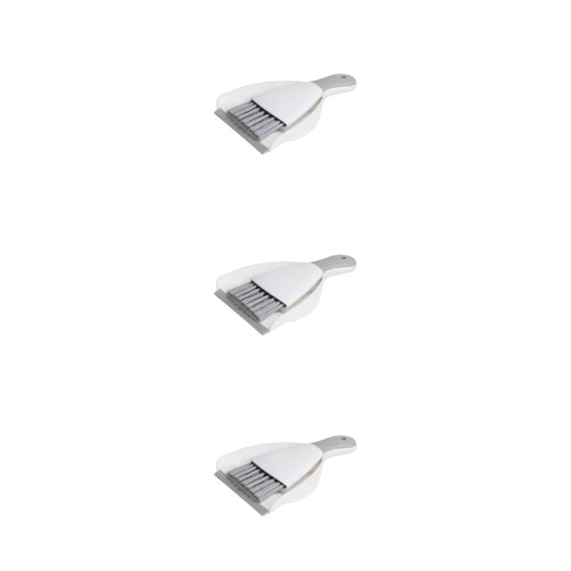 Juego de escoba y recogedor Toystoory plástico gris blanco 75