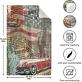 thumbnail image 5 of USA Flag Newspaper Tea Towels Set of 6 Vintage Style Kitchen Dish Cloth with Hanging Loop, 18"x28"Lint-Free Absorbent Towel for Kitchen Drying Wiping and Cleaning, 5 of 7