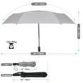 thumbnail image 5 of AOACreations Large 55" Umbrella, Vented Double Canopy, Heavy Compact Folding, Auto-Open, Gray, 5 of 7