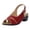 Red, variant on DSJLMQ Women P𝘦𝘦p Toe We𝖽ge Sandals Fashion Slingback Strap Sandles Summer Breathable Sandalias Non-S𝗅ip Indoor Outdoor Sandal V𝗂ntage D𝗋essy Pa𝗋t𝗒 Slippers