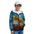 thumbnail image 3 of Chririnla Zip Up Hoodie with Pockets for Boys and Girls - Lightweight Comfy Casual Athletic Wear for Travel and Daily Use, 3 of 7