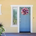 thumbnail image 3 of Patriotic Front Door Wreath 4th of July Wreath Creative Red Blue White American State Garland Front Door Welcome Wreath, 3 of 8