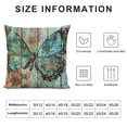 thumbnail image 6 of Nawypu Set of 2 Blue Butterfly Theme Throw Pillow Covers  Wood Grain Cushion Pillow Case Outdoor Sofa Pillows Covers for Couch Living Room Bed Patio Furniture Indoors Home Decor, 6 of 6