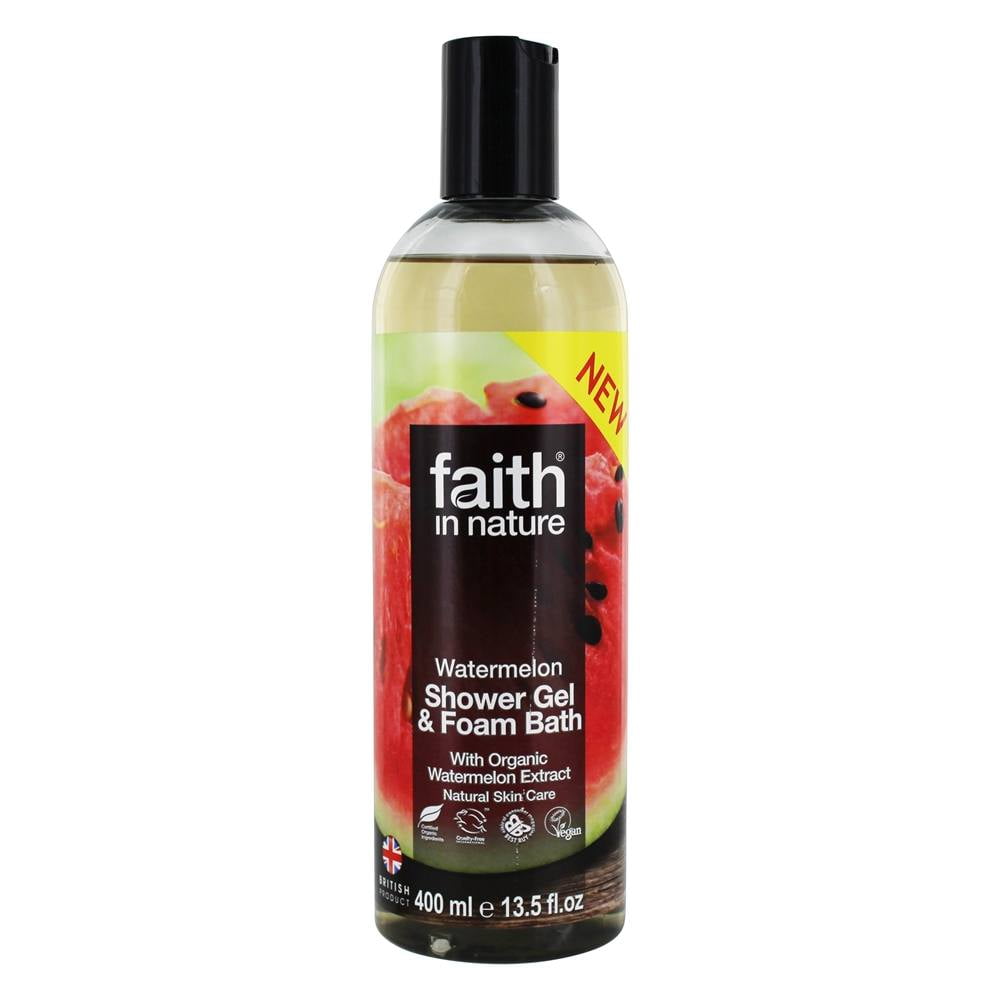 Faith in Nature Shower Gel & Foam Bath with Organic Watermelon