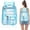 Blue, variant on Transparent Backpack, with Stadium Proof Design and Large Capacity for Clear Carry, PVC Material for Durability, Eco-Friendly for Sustainable Fashion