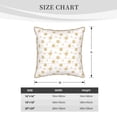 thumbnail image 4 of Xecao Gold Snowflake Stripes Print Soft Velvet Decorative Throw Pillow Covers, Square Cushion Cases for Bed, Sofa, Living Room, Car, and Indoor Outdoor Use-16"x16", 4 of 8