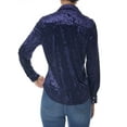 thumbnail image 2 of OAT New York Women's Velvet Holiday Western Shirt, 2 of 3