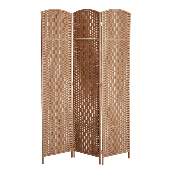HOMCOM 3 Panel Folding Room Divider Privacy Screen Indoor Home Decoration