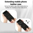 thumbnail image 5 of Phone Case for Samsung Galaxy Z Flip 3 5G 2021 Cover With Hinge Protection Ring Holder Stand Slim Shockproof Shell PU Leather Protective Cell Accessories ZFlip3 Z3 Flip3 3Z Flip3case Women Girls Black, 5 of 13