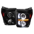 thumbnail image 1 of Spec D Tuning 2LHP-F25011JM-RS Projector Head Light for 2011-2016 Ford F250 - Black, 1 of 1