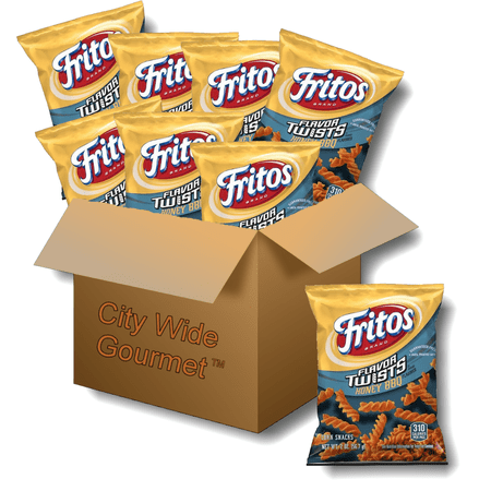 Fritos Honey BBQ Flavored Twists,2 ounce bags (Pack of 8) , Bundled by City Wide Gourmet