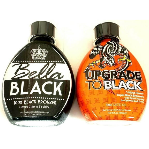 Bella Black 100X Bronzer & Ed Hardy Upgrade To Black Tanning Bed Lotion