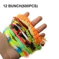 thumbnail image 1 of 10/12 Bundle Mixed Color Silicone Skirts for Jig Squid Skirts Fly Tying Material, 1 of 9