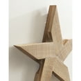 thumbnail image 4 of Kate and Laurel Gallantry Farmhouse Decorative Wooden Stars, Set of 3, Hazelnut, Modern Dimensional Three-Piece Star Set for Use as Living Room Wall Decor or Patriotic Home Decor Option, 4 of 9