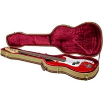 Crossrock Electric Bass Guitar Hard Case for Fender Precision Bass Body Style