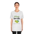 thumbnail image 2 of Olives Are Life T-shirt Unisex, Funny Olive Lover Short Sleeve Nostalgic Tee, Gray, Large, 2 of 9