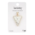 thumbnail image 2 of White Howlite Triangle Pendant by Bead Landing 32mm, 2 of 2