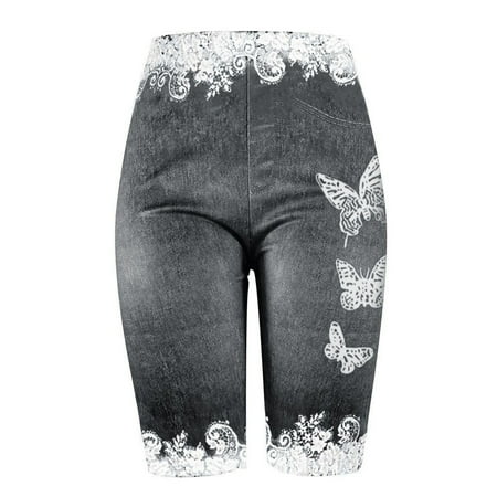 

HSMQHJWE Womens Lee Shorts Boy Shorts Swimsuits For Women Shorts Jean Butter Fly Jeggings Denim Print Plus Size Skinny Women S Casual Pants Women S Plus Casual Pants Sleeveless Short Nightgowns