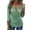 Mint Green, variant on longantii Wrap Tops Three Quarter Length Sleeve Ruched V Neck Cinched Waist Tops for Women Fashion Dressy Slim Fit Fall Outfits Black L