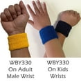 thumbnail image 3 of COUVER WBY330 2.5" Tall Stretcy Cotton Wristband for Event use, Party Favor, Summer/Day Camp, School/Church Activity, NAVY, 12PCS Bulk Wholesale Pack, 3 of 3
