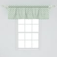 thumbnail image 2 of Ambesonne Abstract Window Valance, Retro Triangle Pattern, 54" X 18", Seafoam and Off White, 2 of 3