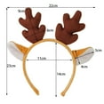 thumbnail image 3 of Ediodpoh Christmas Reindeer Headband with Ears Pie Headbuckle Hair Accessories for Childrens Dress up Props and Parties Khaki, 3 of 3