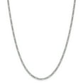 thumbnail image 1 of 14k White Gold 20 Inch 2.5mm Figaro Chain Necklace Pendant Charm, 1 of 9