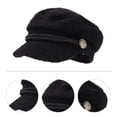 thumbnail image 4 of EeaseMX 1 gorro octogonal de lana de cordero para mujer, cálido y práctico accesorio de ropa., 4 of 8