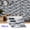 HTP01, variant on Peel and Stick Backsplash Wall Tiles,Self-Adhesive,Oil Proof,Waterproof, Removable Wall Panels for Kitchen & Bathroom,Modern Design, Easy Install (9.68x4.72 inch,48 Pack)