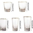 thumbnail image 3 of Nordic Retro Hammered Lead-free Glass Wine Glasses For Creative Goblet Champagne Cups Glass Material For Home Decora Clear Glass Mug Set, 3 of 9
