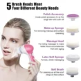 thumbnail image 7 of Waterproof Facial Spa System Facial Cleansing Brush Rechargeable Facial Cleansing Spinning Brush Set, 7 of 7