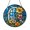 Stained Glass 5.9 Inch, variant on Bright Floral Glass Style Window Hanging – Home Decor